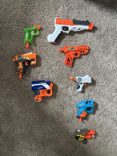 Nerf lot dart guns - lot, of